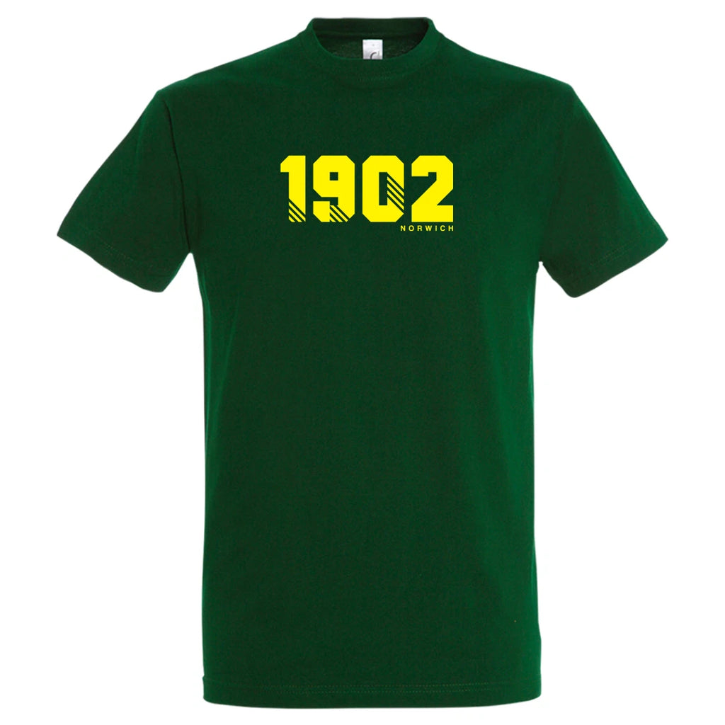 Norwich City Football Shirt 1902 Est Year Retro Gift Casual T Shirt