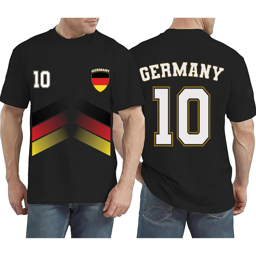 Germany Shirt, German Flag Germany Number 10 Soccer Jersey Style Shirt
