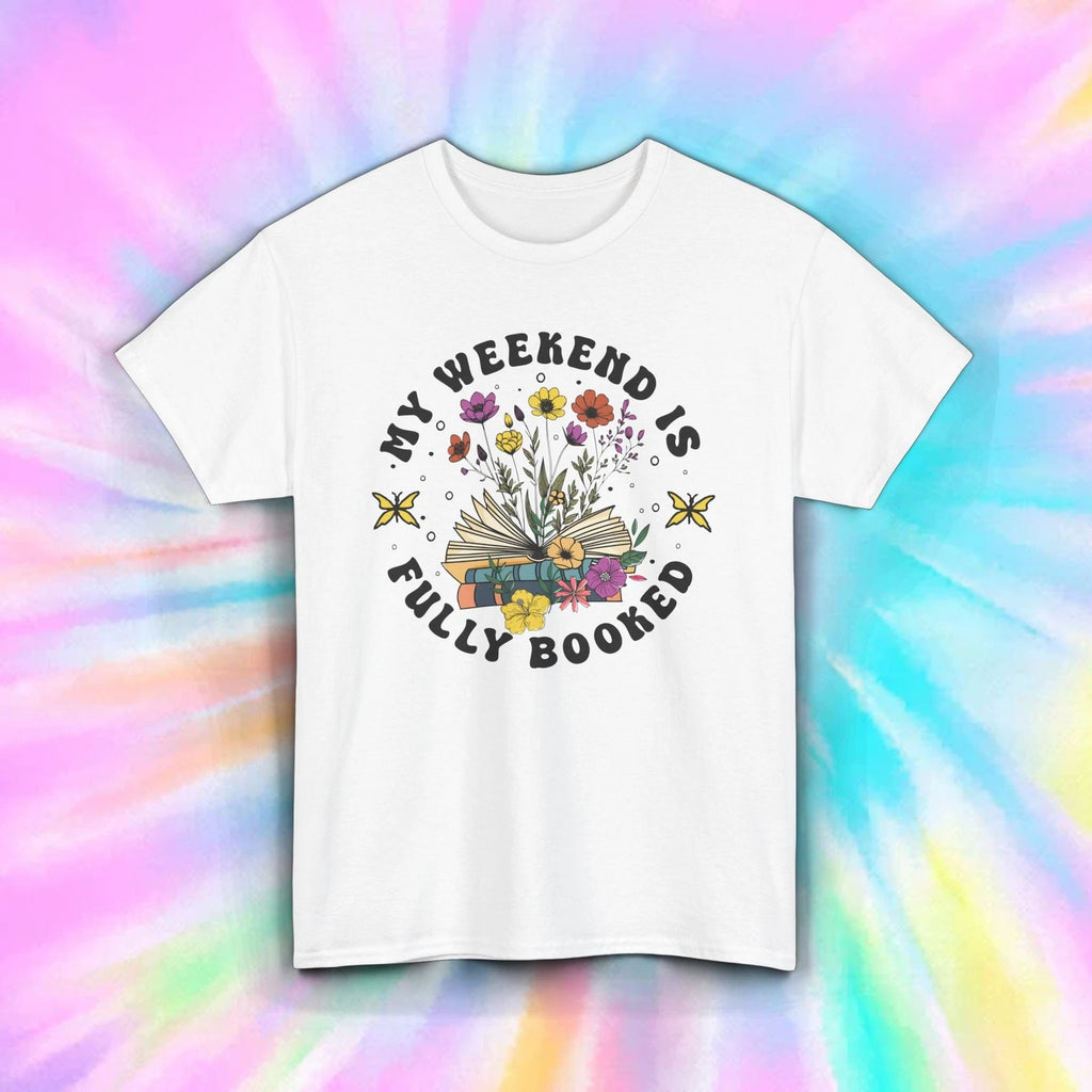 Book Lover Shirt Fully Booked Reading Weekend Floral Graphic Tee S-5XL
