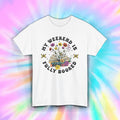 Book Lover Shirt Fully Booked Reading Weekend Floral Graphic Tee S-5XL