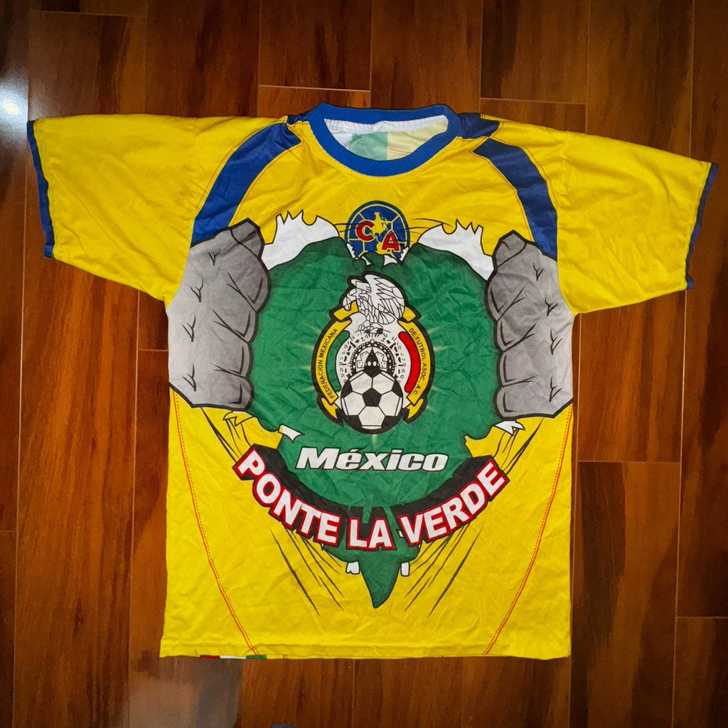Vintage Club América Mexico Soccer Shirt Ponte La Verde Aguilas Made Mexico