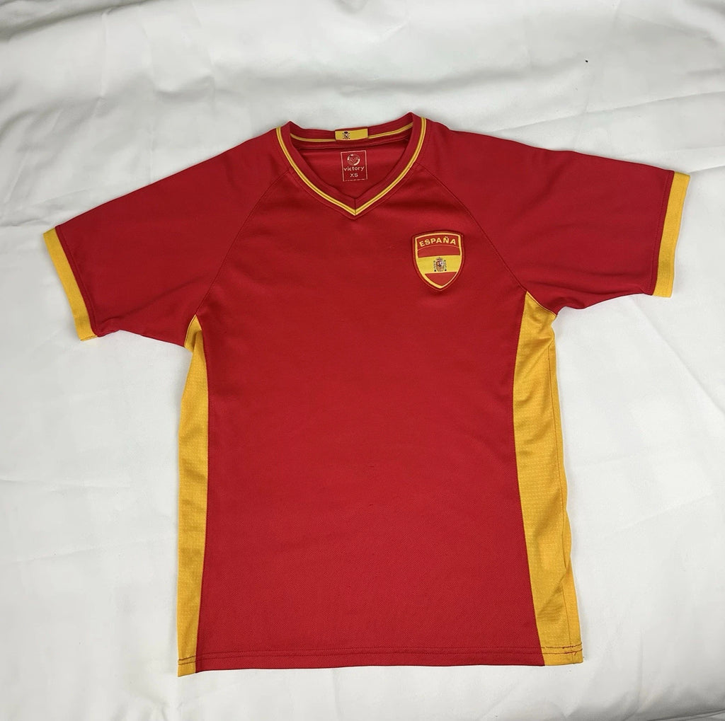 Spain Victory National Football Soccer Team Fan Jersey Shirt XS Espana