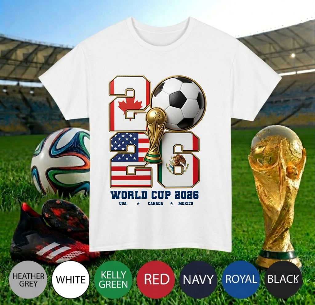 Football Fan T-Shirt – USA Canada Mexico Inspired Soccer Supporter Tee Top Gift