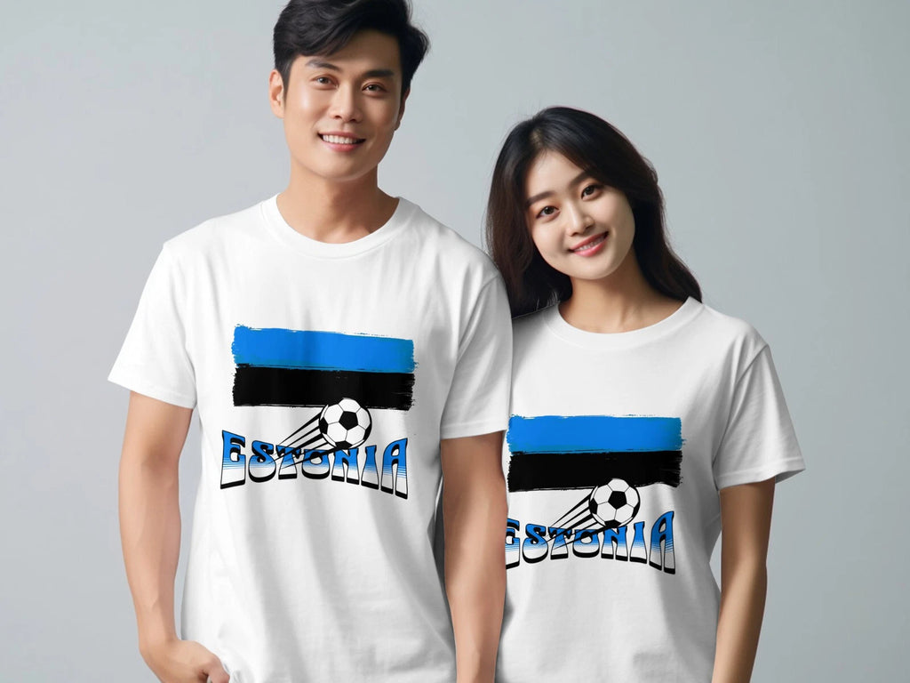 Estonia Football T-Shirt European Tournament Unisex Soccer TShirt Euros 2024