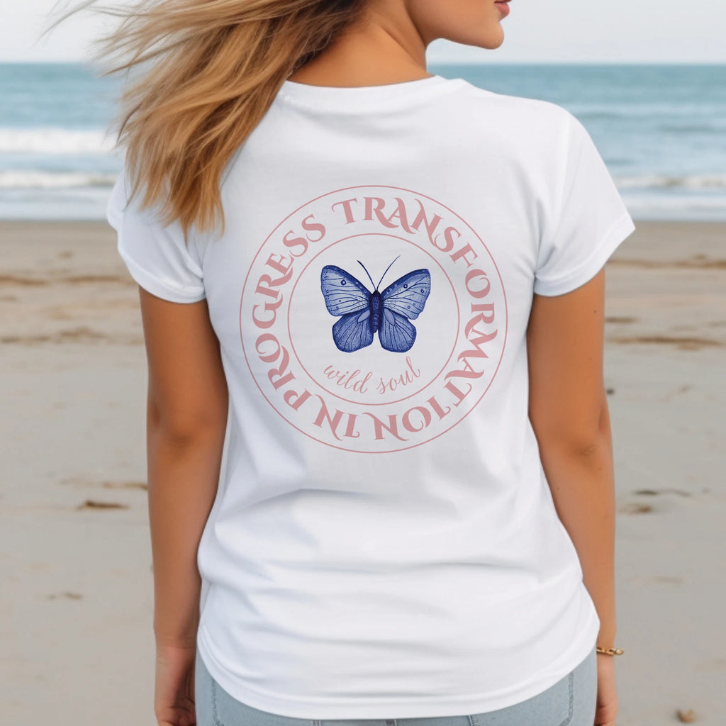 Wild Soul T-Shirt Schmetterling Boho Transformation Unisex Shirt Spiritual Gift