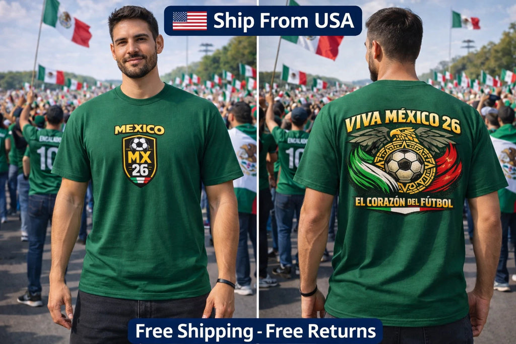 Mexico MX 26 Graphic T-Shirt Soccer Fan Tee Football World Cup 2026 Unisex Tee
