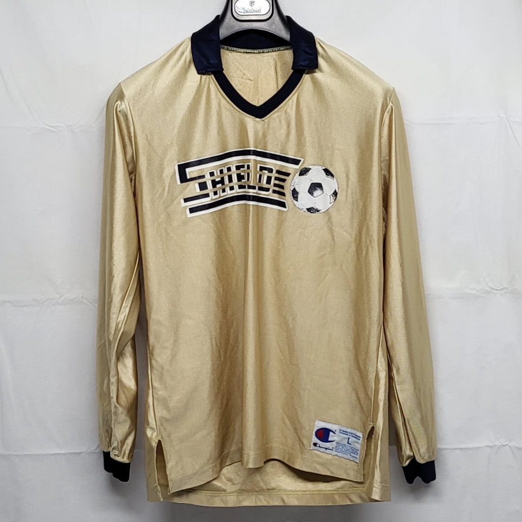 Vintage Champion Jersey Shirt Mens Large Shield 12 Print Soccer Nylon USA Made
