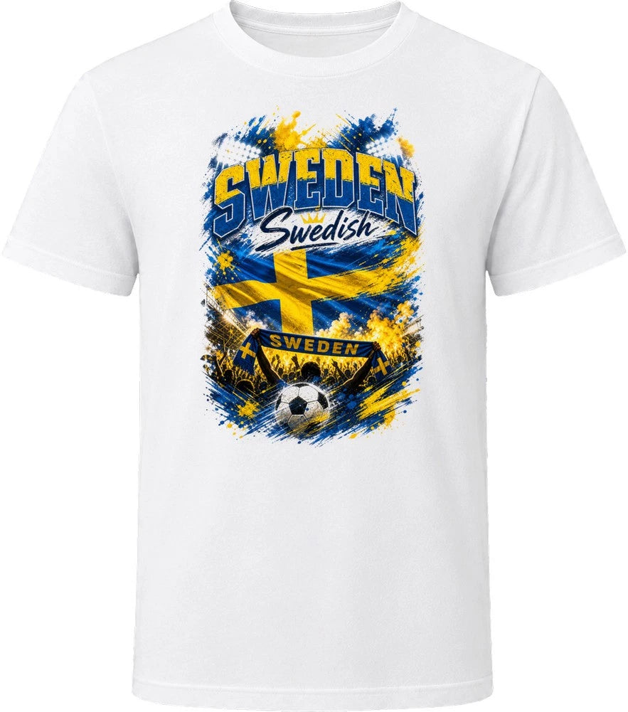 Sweden Swedish Soccer Football National Supporters T Shirt