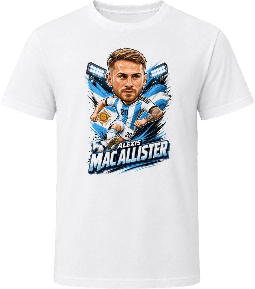 Alexis Mac Allister, Argentina Caricature Soccer 2026 T Shirt