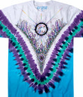 Crystal Gem Stone Tie Dye T-Shirt L-2XL Hippie Psychedelic Grateful Dead Prism