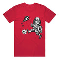 Soccer Festive Philadelphia Party T-Shirt Benjamin Franklin Kicks A Soccer Ball