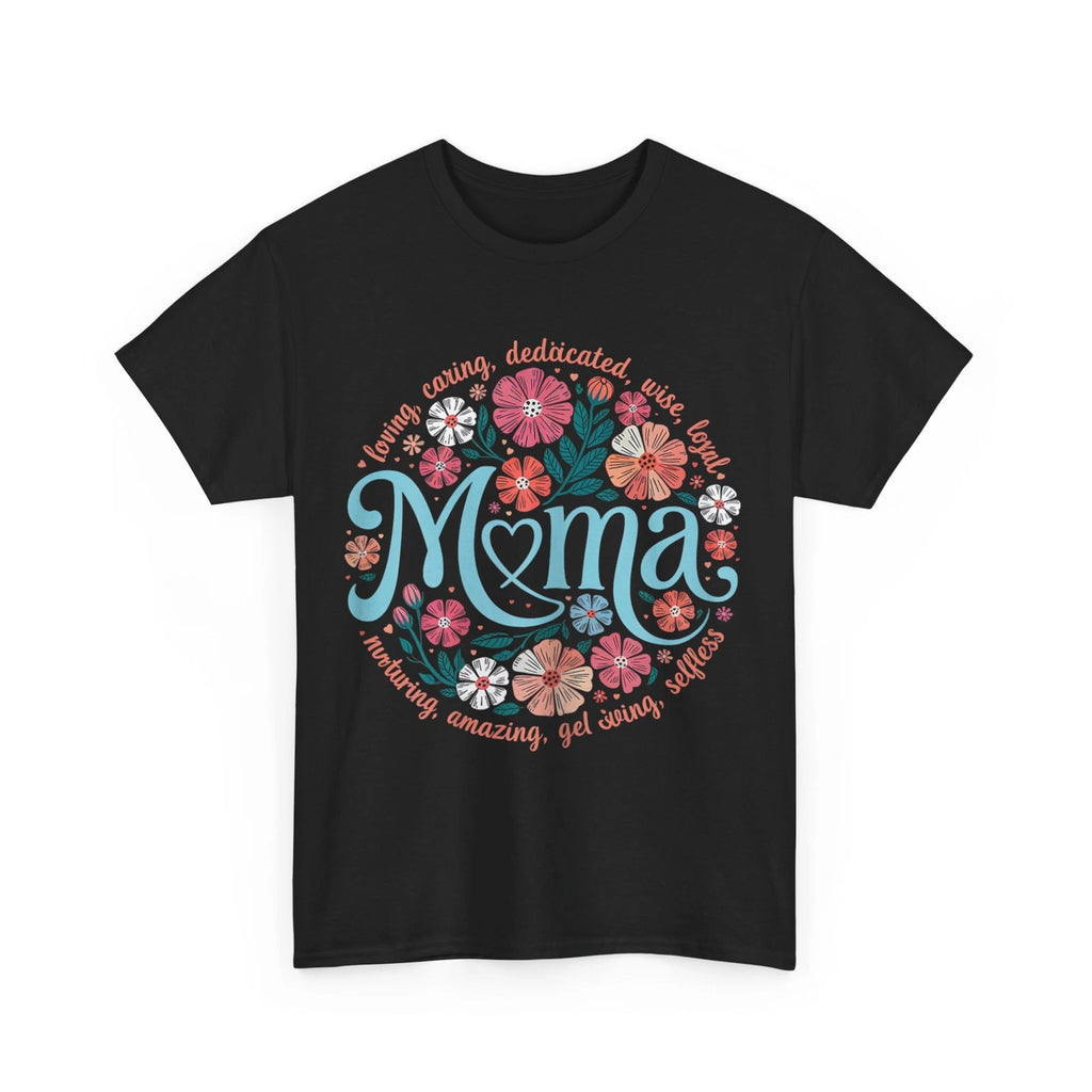 Boho Floral Mama Mom Adjectives She Is Mom Mothers Day T-Shirt