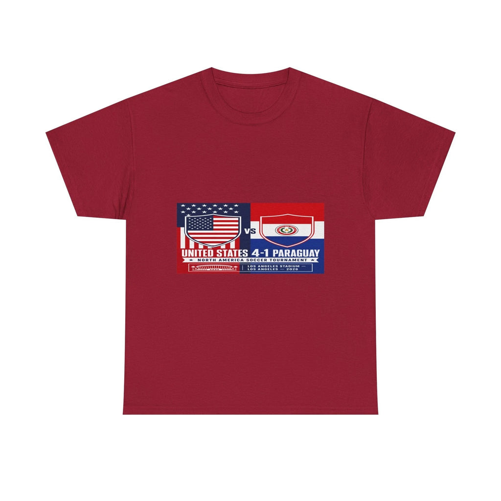 USA vs Paraguay Scoreboard T-Shirt | United States 4-1 Paraguay Soccer