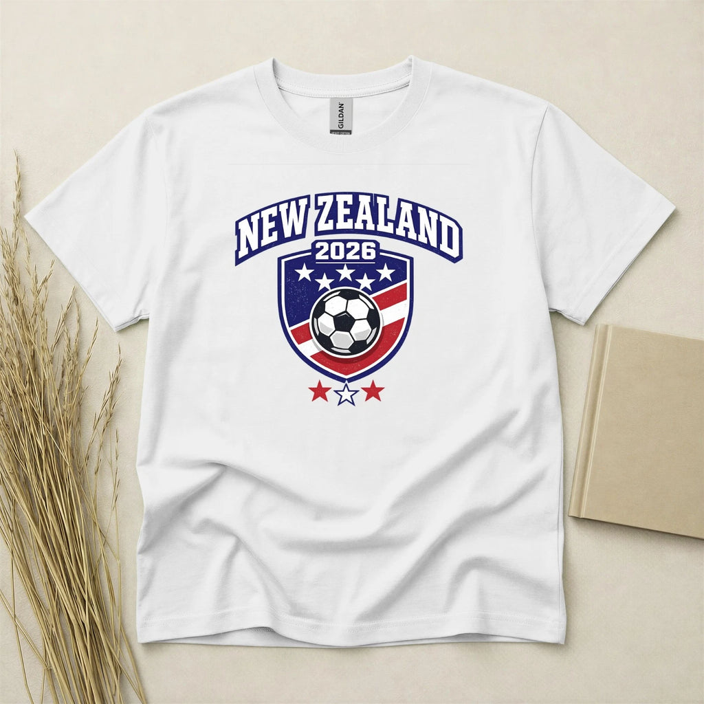 New Zealand 2026 Football Fan T Shirt Soccer Supporters Gildan Family Top