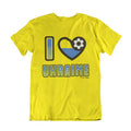 Adult or Kids I LOVE UKRAINE Football Top T-Shirt World Cup 2026 Euro  cotton