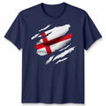 England Flag Slash Unisex Tshirt Patriotic Football Fan Top Cool Design