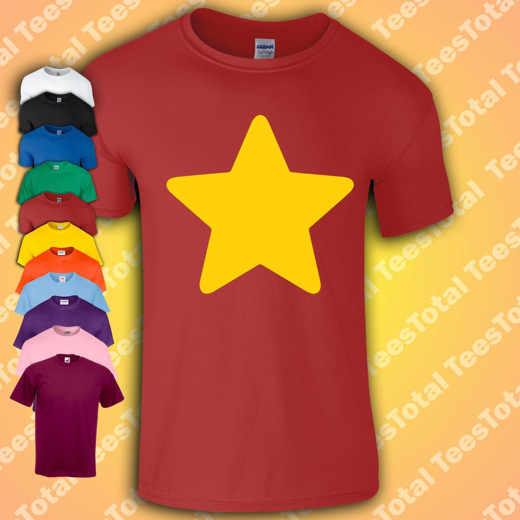 Steven Universe T-shirt Yellow Star Comedy inspired Cartoon Kids Tee