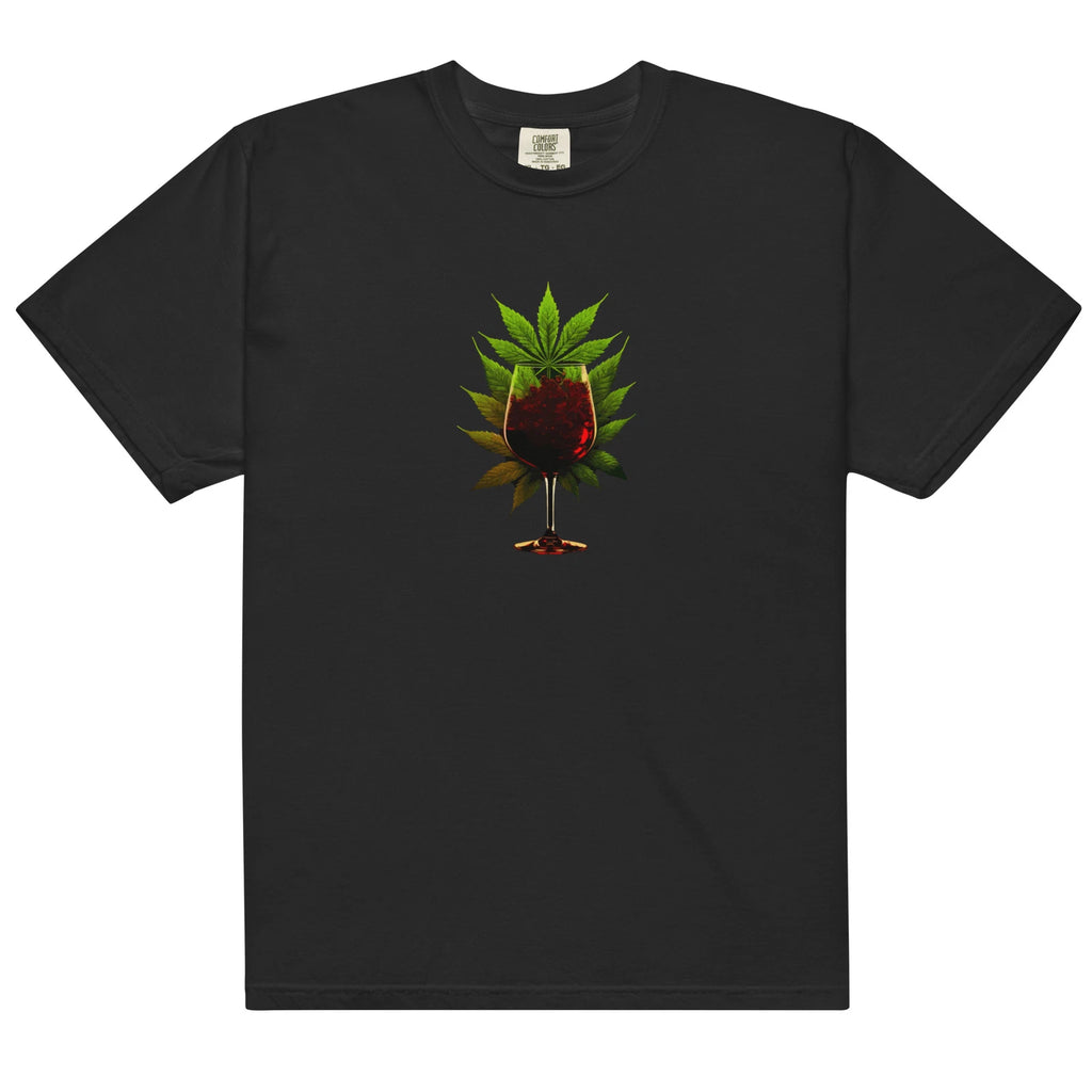 Wine And Weed Unisex Garment-Dyed Heavyweight T-shirt