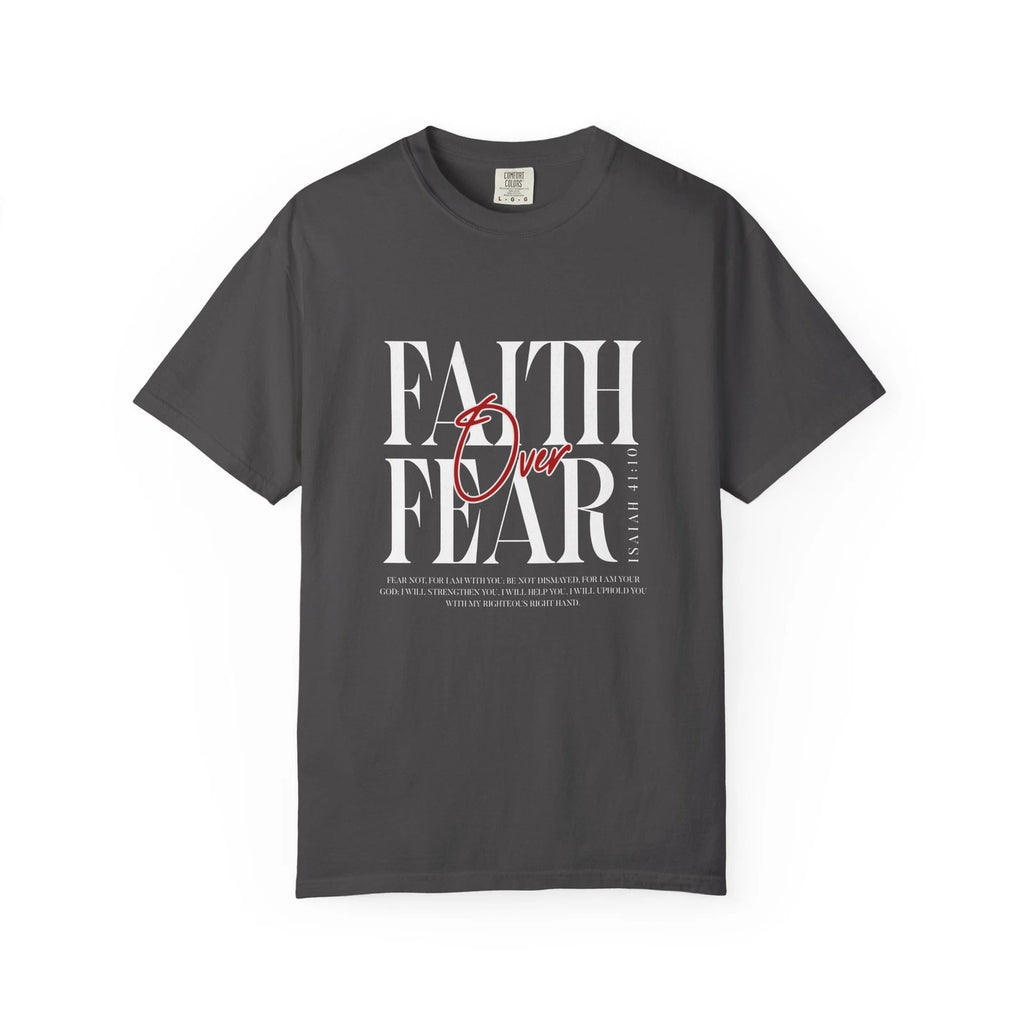 Faith Over Fear T-shirt | Inspirational Christian Typography Tee