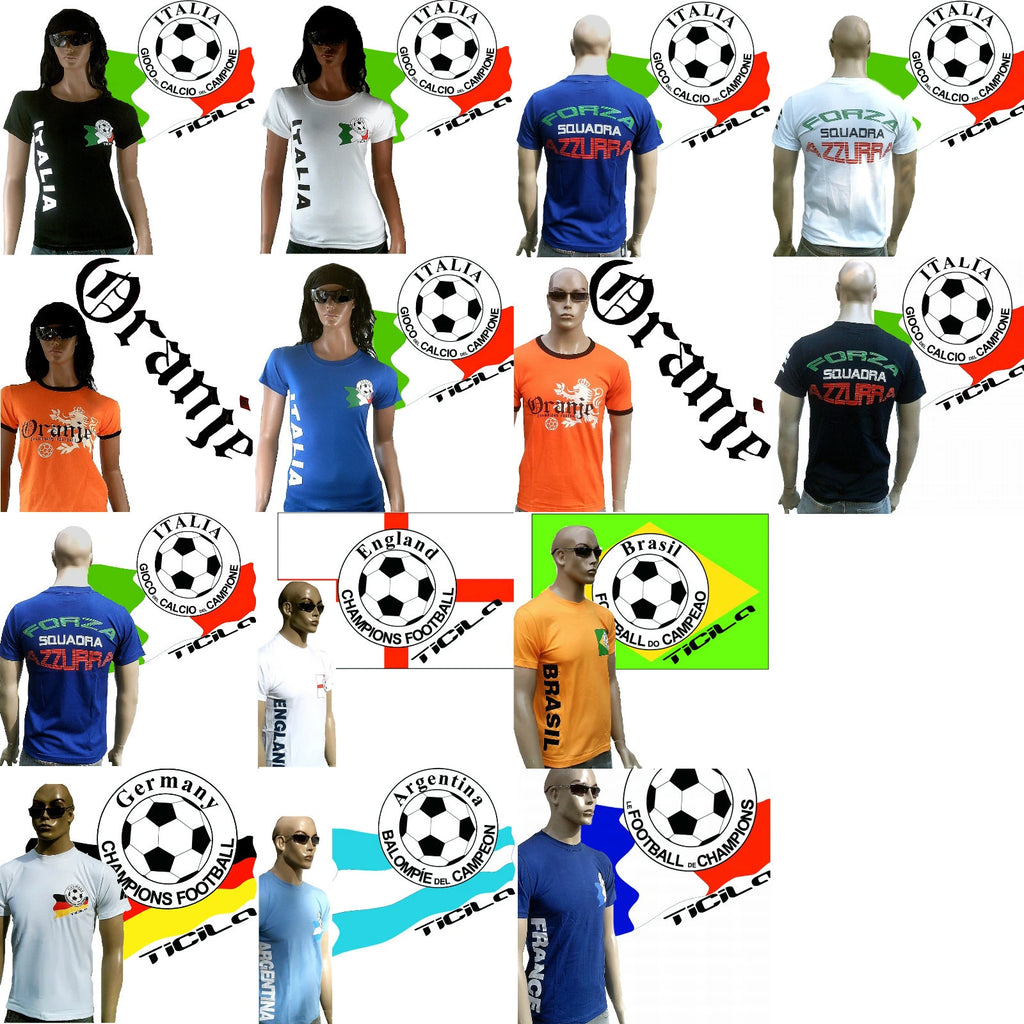 Ticila Football World Championship Em Fan Jersey S/M/L/XL / XL Women Men