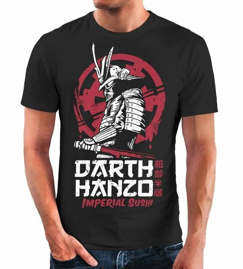 Men's T-Shirt Hattori Hanzo Parody Darth Vader Movie Film Fashion Streetstyle