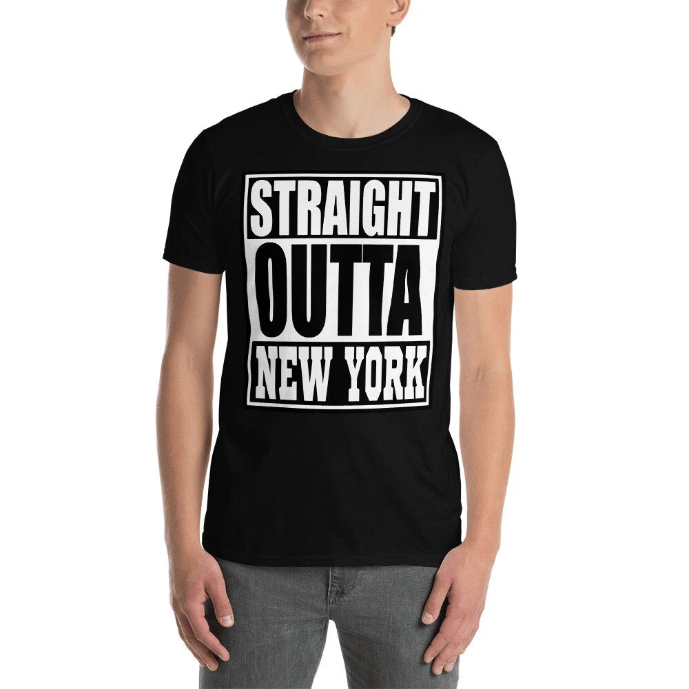 STRAIGHT OUTTA NEW YORK TRENDY GRAPHIC Short-Sleeve Unisex T-Shirt