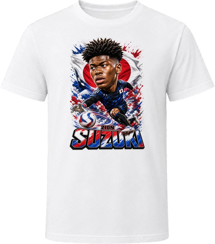 Zion Suzuki Japan Soccer Caricature 2026 World Cup T Shirt