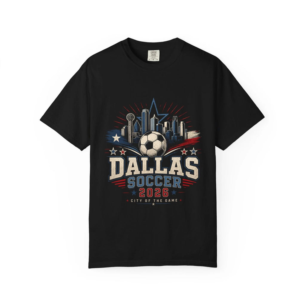 Dallas Soccer T-Shirt | City Skyline Fan Shirt | Texas Soccer Tee