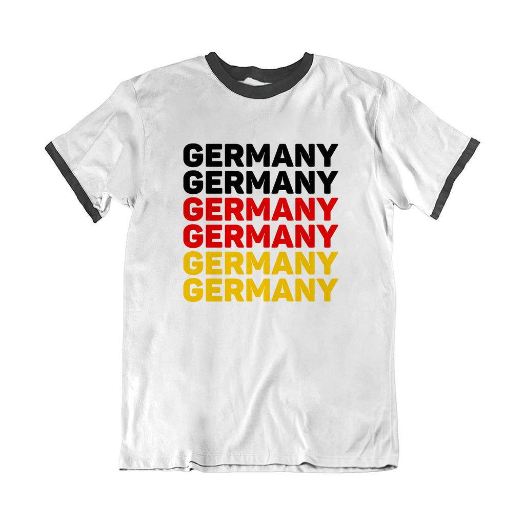 Mens GERMANY Country Flag Name Football 2026 T-Shirt German World Shipping