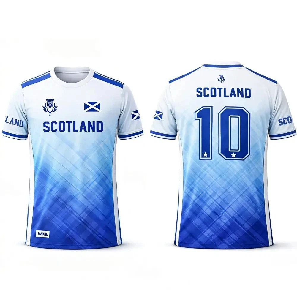 Scotland Football Shirt 2026 World Cup Tees Polyester Breathable