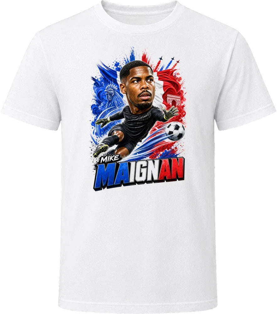 Mike Maignan France Soccer Caricature 2026 World Cup T Shirt