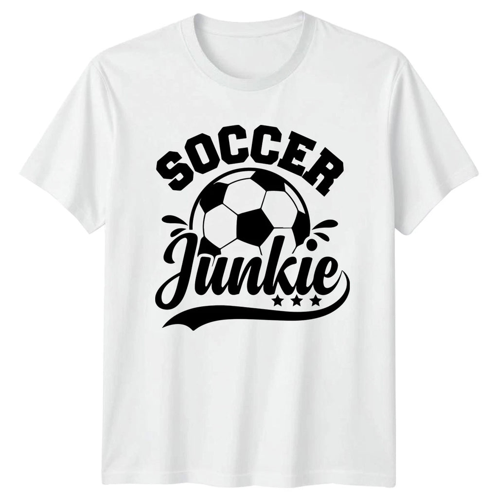 Soccer Junkie T-Shirt Funny Sports Fan Soccer Christmas Gift For Him And Her