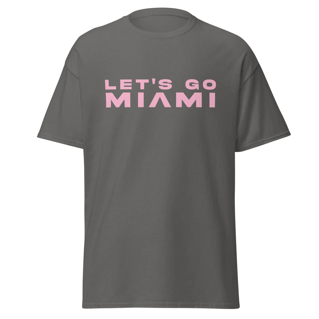 Let's Go Miami Football Soccer Inter Miami Messi Unisex Jersey Tshirt