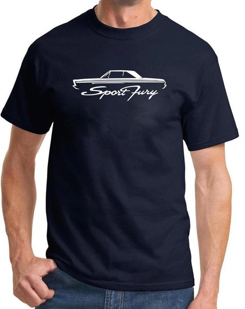 1965 1966 Plymouth Sport Fury Hardtop Outline Design Tshirt NEW COLORS