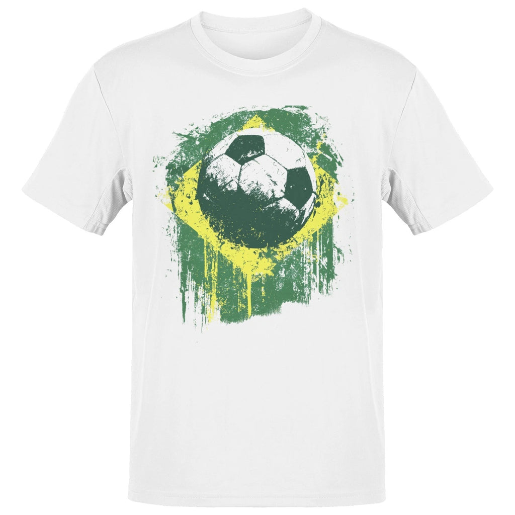 Brazil Grunge Soccer Men's T-shirt