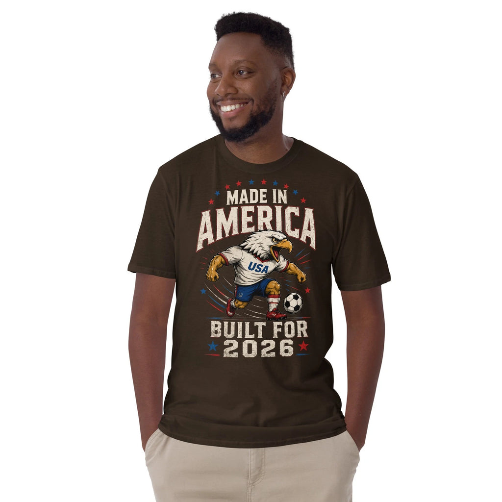 USA Soccer Fan Tee Made in America Fan Gift World Cup 2026