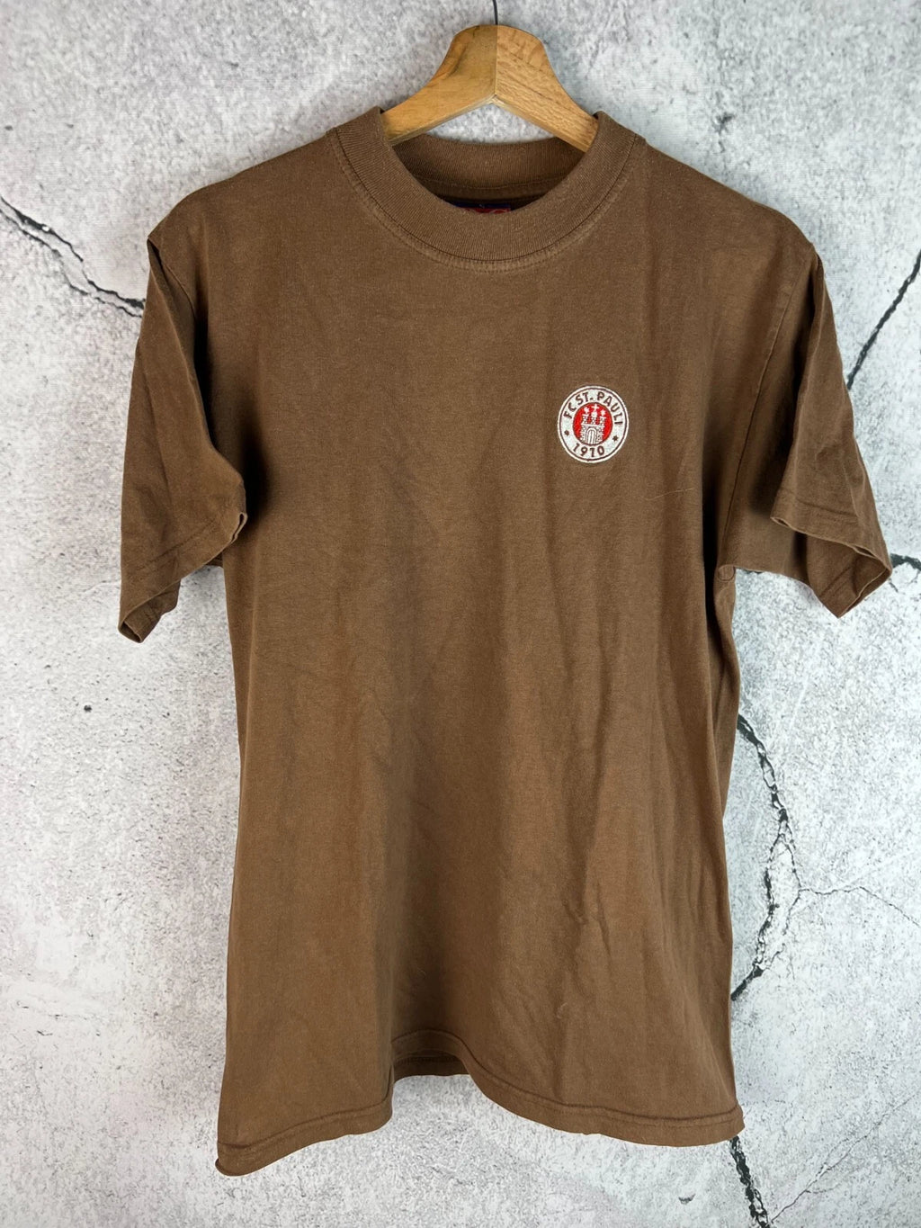 Vintage 90s St Pauli Skull Crossbones Shirt B&C soccer football size S