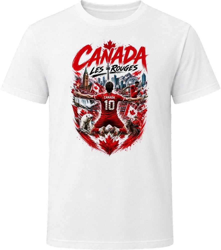 Canada Les Rouges Soccer Football 2026 National Pride T Shirt