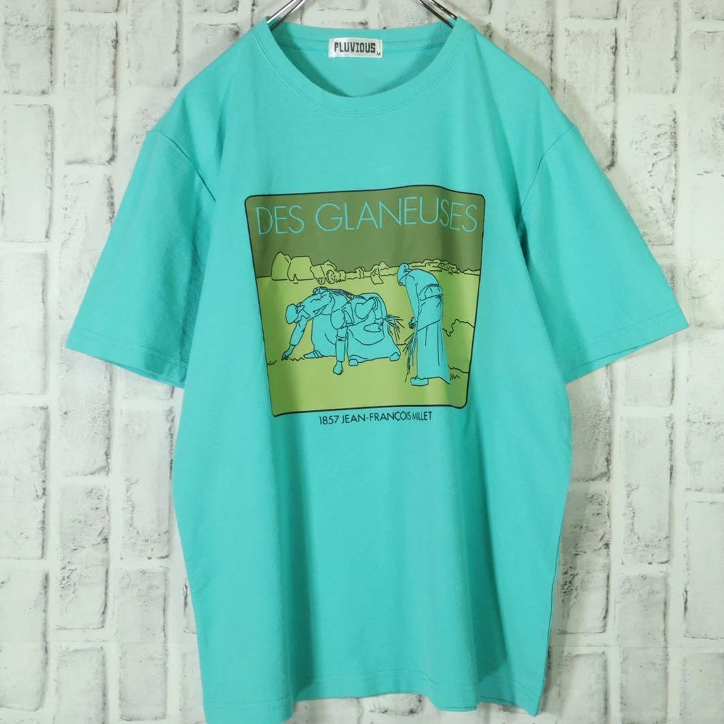 Impact Print Short Sleeve T-shirt Mint Green Stylish M