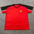 Manchester United Soccer Shirt Large 23x27 Red Black