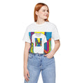 Vibrant Cityscape Street Art Retro T-Shirt