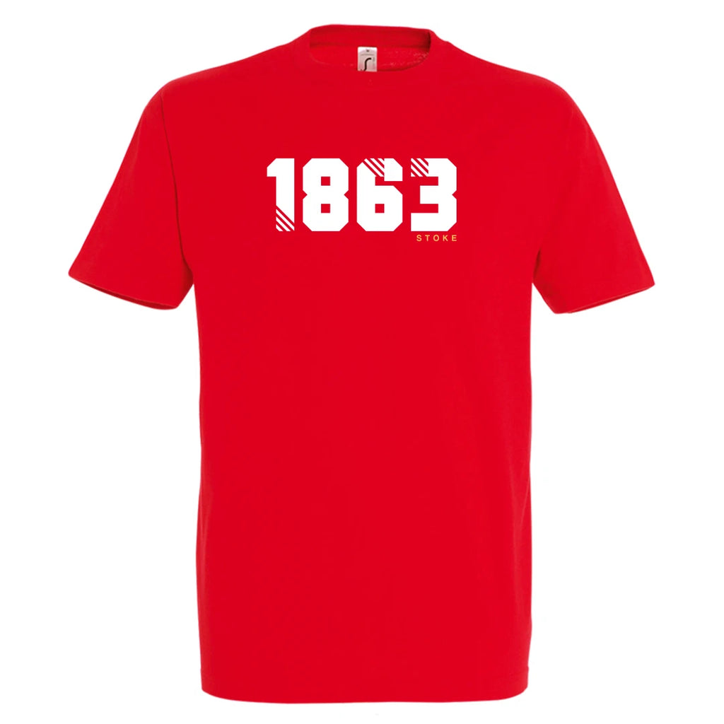 Stoke City Football Shirt 1863 Est Year Retro Gift Casual T Shirt