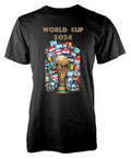 BNWT Personalisation 2026 World Cup Football Trophy Teams Cotton T-Shirt Adult