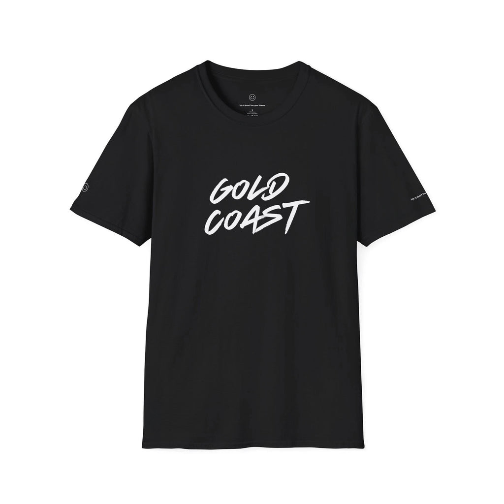 GOLD COAST T-Shirt Minimalist Luxury Travel Tee Unisex Casual Shirt