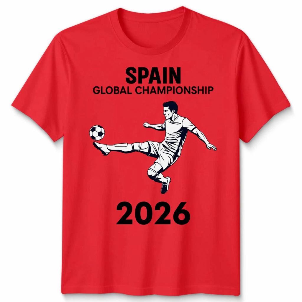 Spain Country Pride Unisex Football T Shirt Soccer Fans Mens Womens Tee