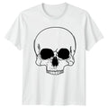 Classic Skull Design Minimalist T-Shirt Dark Aesthetic Gothic Birthday Gift