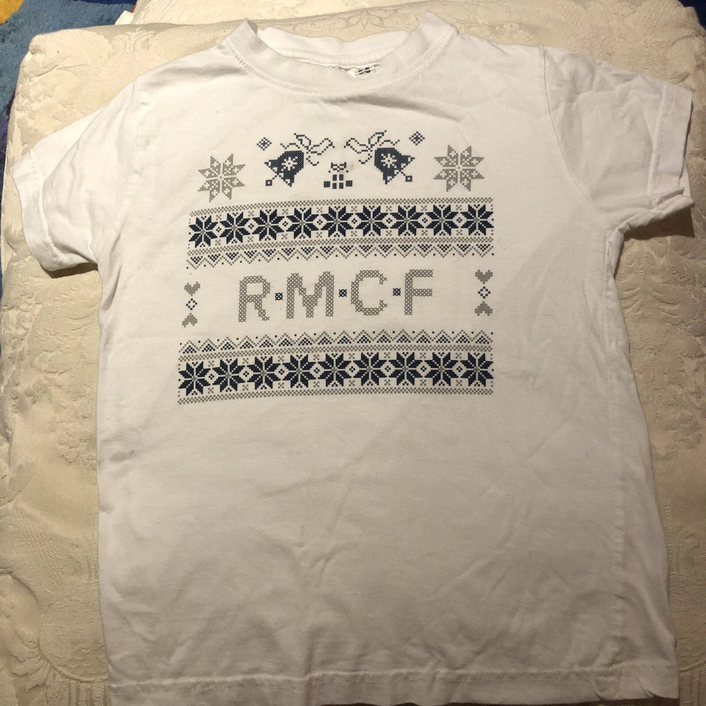 Official Real Madrid RMCF Soccer Shirt Boys Youth Size 6 Rare Christmas Edition