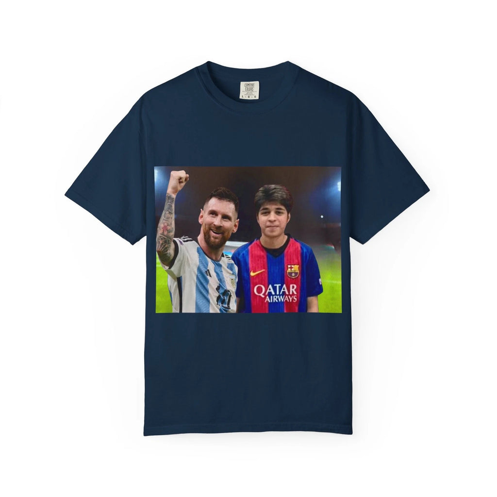 Messi Selfie Custom Photo Name & Number T-shirt | Soccer Fan T-Shirt