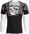 ARCHAIC by AFFLICTION Men's T-Shirt PAISLEY Cross Black Biker S-4XL $40 NWT