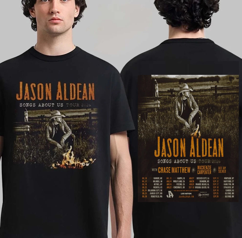 Jason Aldean Songs About Us Tour 2026 North America T shirt